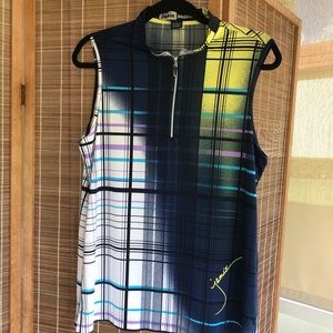 Ladies Jamie Sadock golf shirt, sleeveless, multi